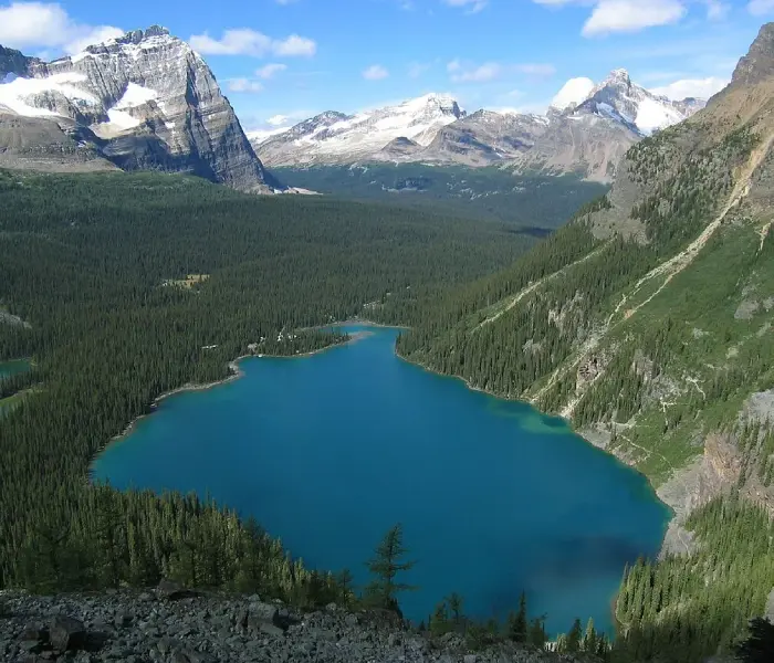 Alpine lake in British Columbia